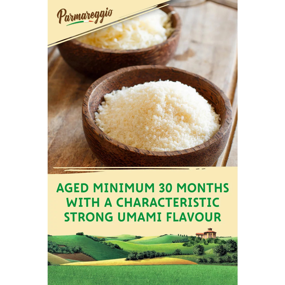 Parmareggio 30 Month Parmigiano Reggiano Grated 60g
