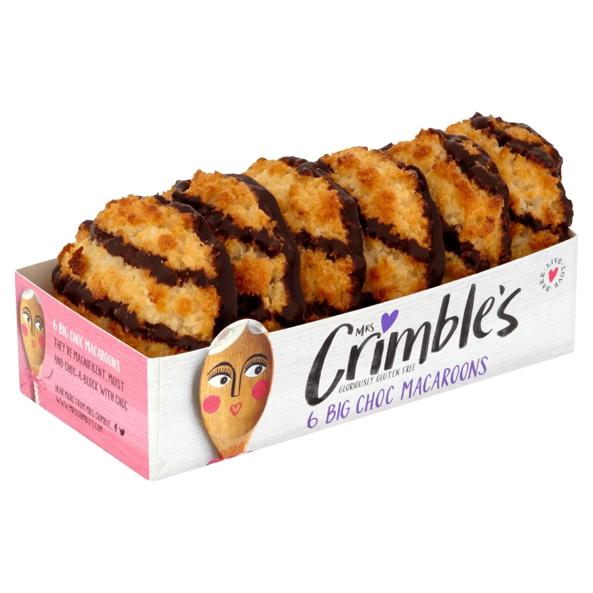 Mrs Crimble's Gluten Free 6 Large Chocolate Macaroons 195g