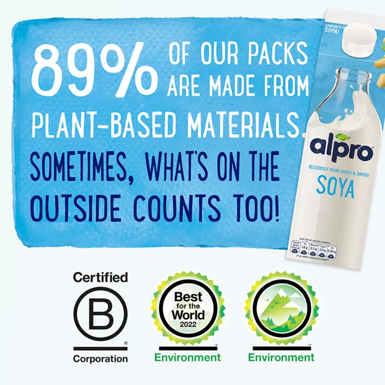 Soya No Sugars Long Life Dairy Free Drink Alpros ORG 1L