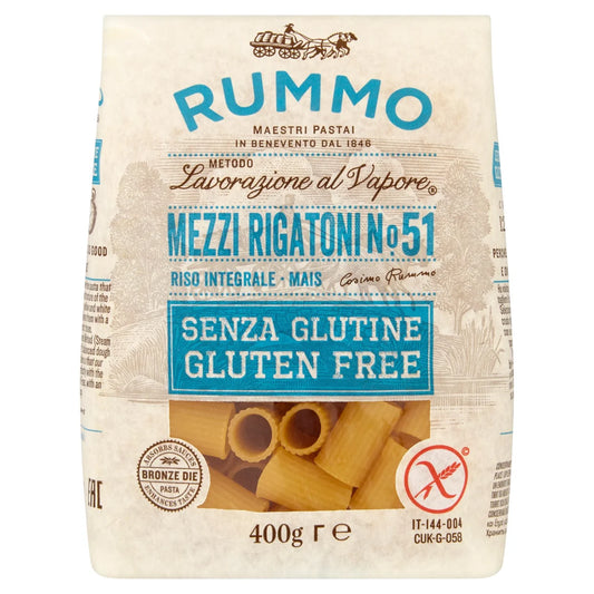 Rummo Gluten Free Mezzi Rigatoni Pasta No.51 400g