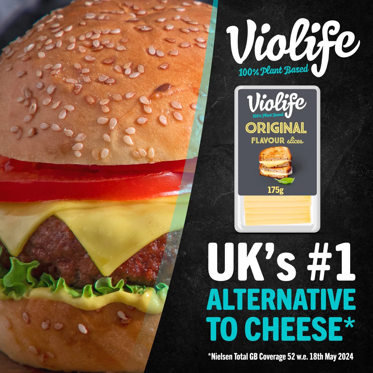 Violife Non-Dairy Cheese Alternative Slices 175g