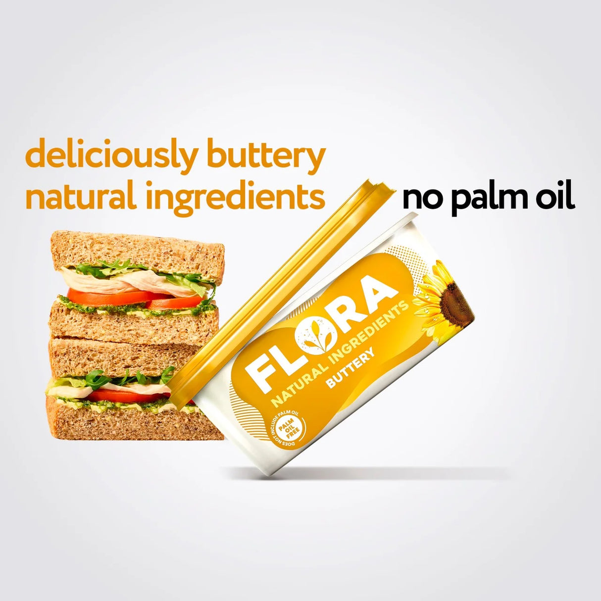 Flora Buttery Spread with Natural Ingredients 450g