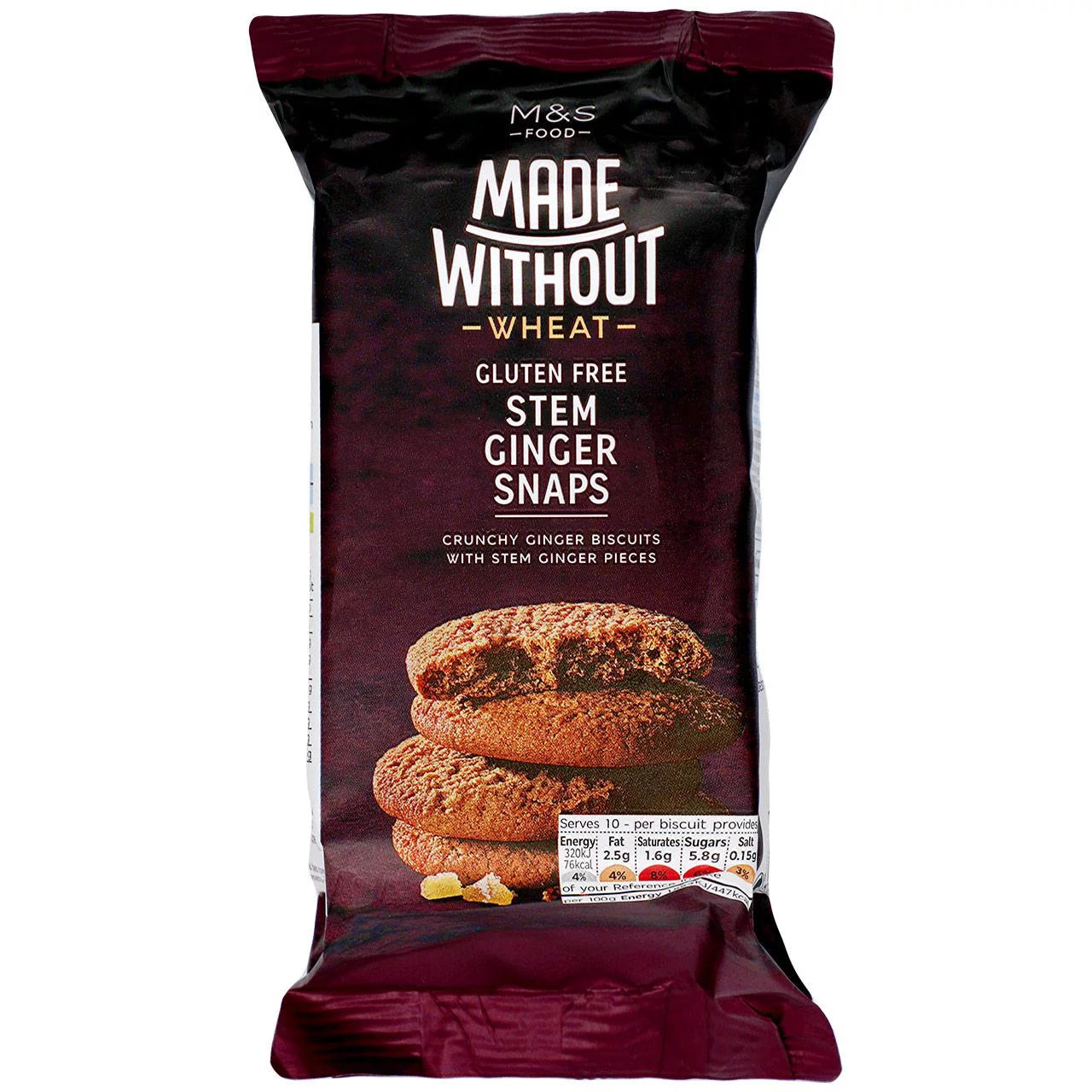 M&S Made Without Stem Ginger Snaps - 150g - Gluten Free