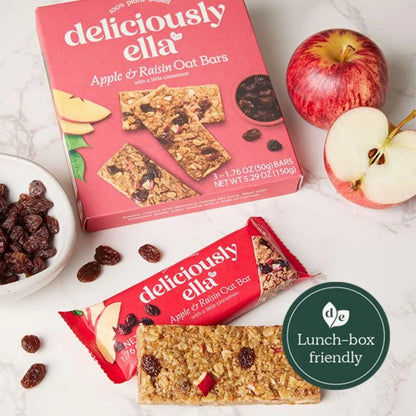 Deliciously Ella Apple, Raisin & Cinnamon Oat Bar Multipack 3x50g