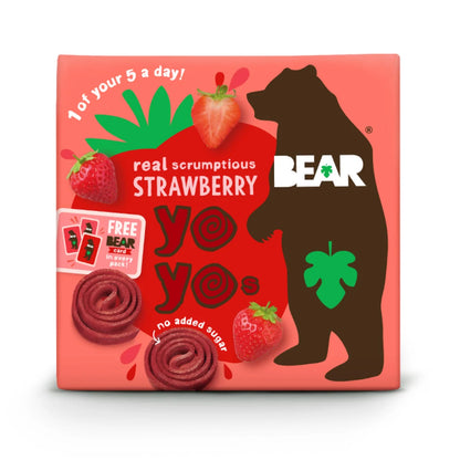 BEAR Fruit Yoyos Strawberry Multipack 5x20g