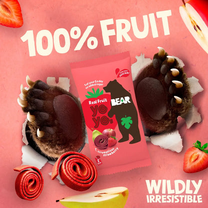 BEAR Fruit Yoyos Strawberry Multipack 5x20g