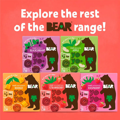 BEAR Fruit Yoyos Strawberry Multipack 5x20g
