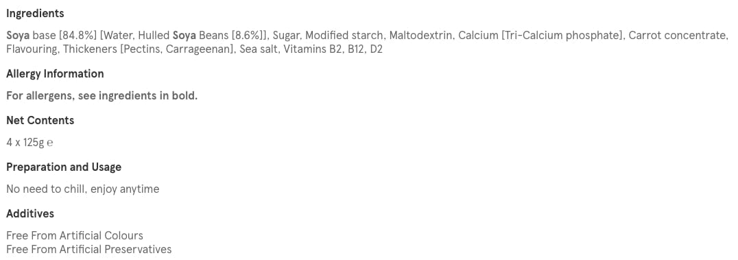 Alpro Dairy Free Plant Based Vegan Dessert 3 Packs of 4x125g