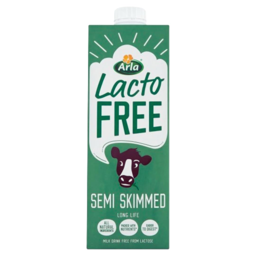 ARLA Lactose free UHT milk - Long Life Semi skimmed Lactofree - Easy To Digest Milk (10x1Litre)