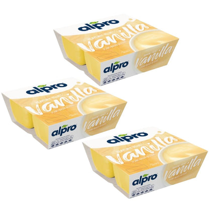 Alpro Dairy Free Plant Based Vegan Dessert 3 Packs of 4x125g
