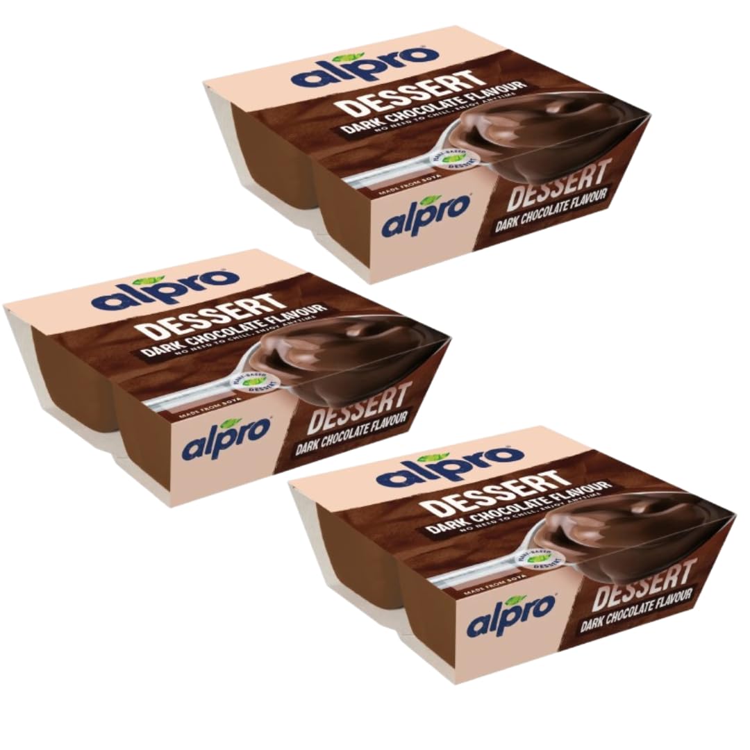 Alpro Dairy Free Plant Based Vegan Dessert 3 Packs of 4x125g