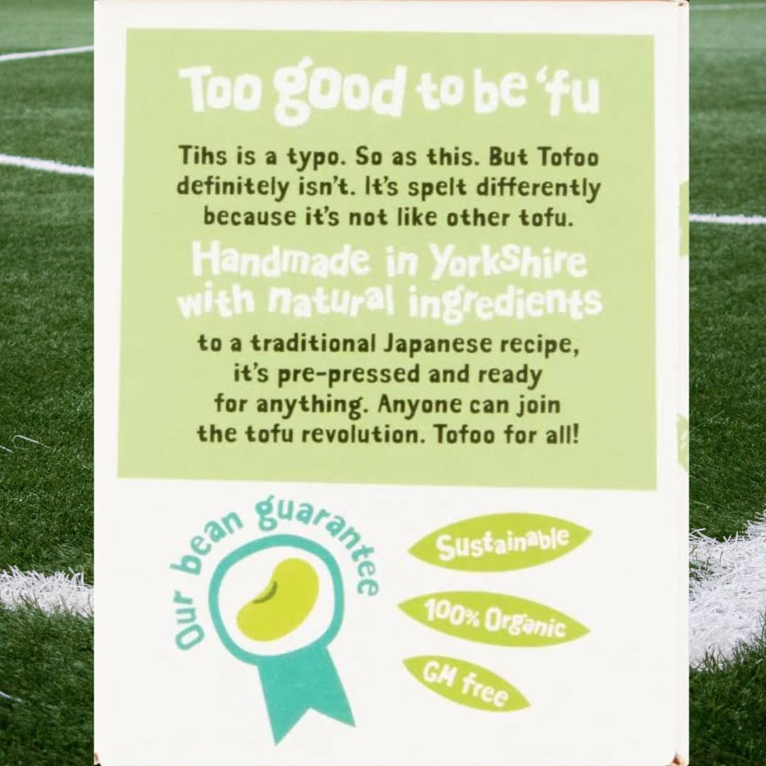 Tofoo Org Tofu Extra Firm - Handmade in Yorkshire from GM Free Soy bean, Gluten Free, Great Taste Award (3x450g)