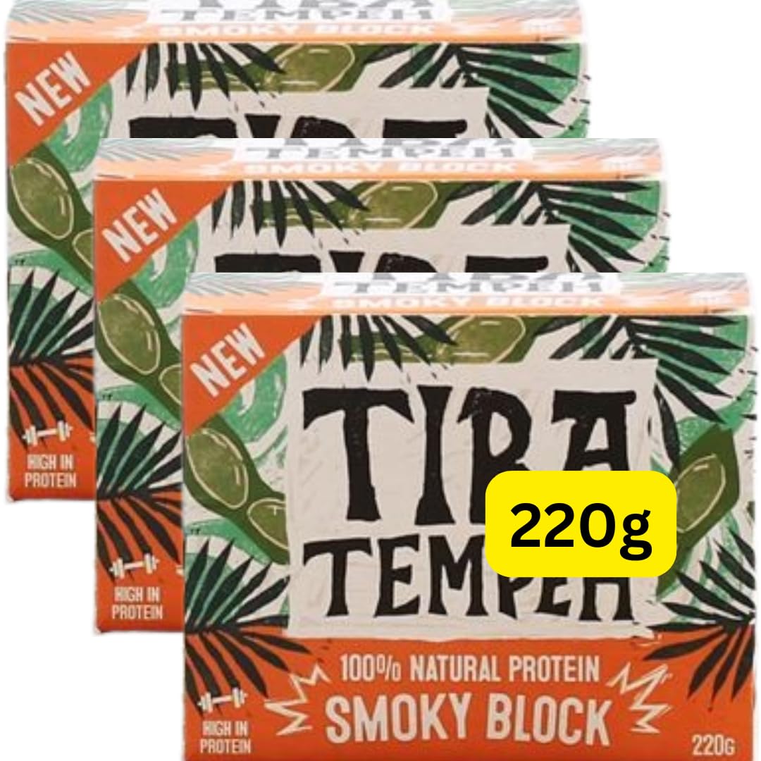 Tempeh Smoky Block 220g Tiba Tempeh (3x220g)