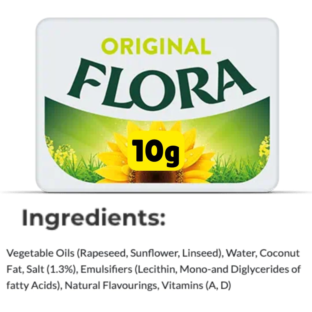 Flora spread - Vegan butter spreadable mini portions (100 x 10g)