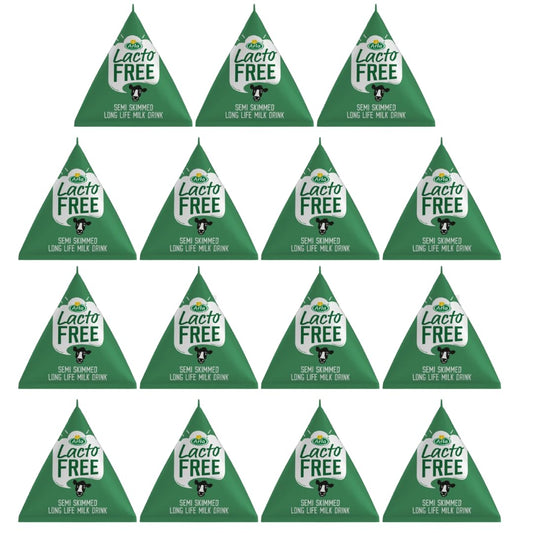ARLA Lactose free UHT milk Portions - Long Life Semi skimmed Lactofree (15x20ml Portions)