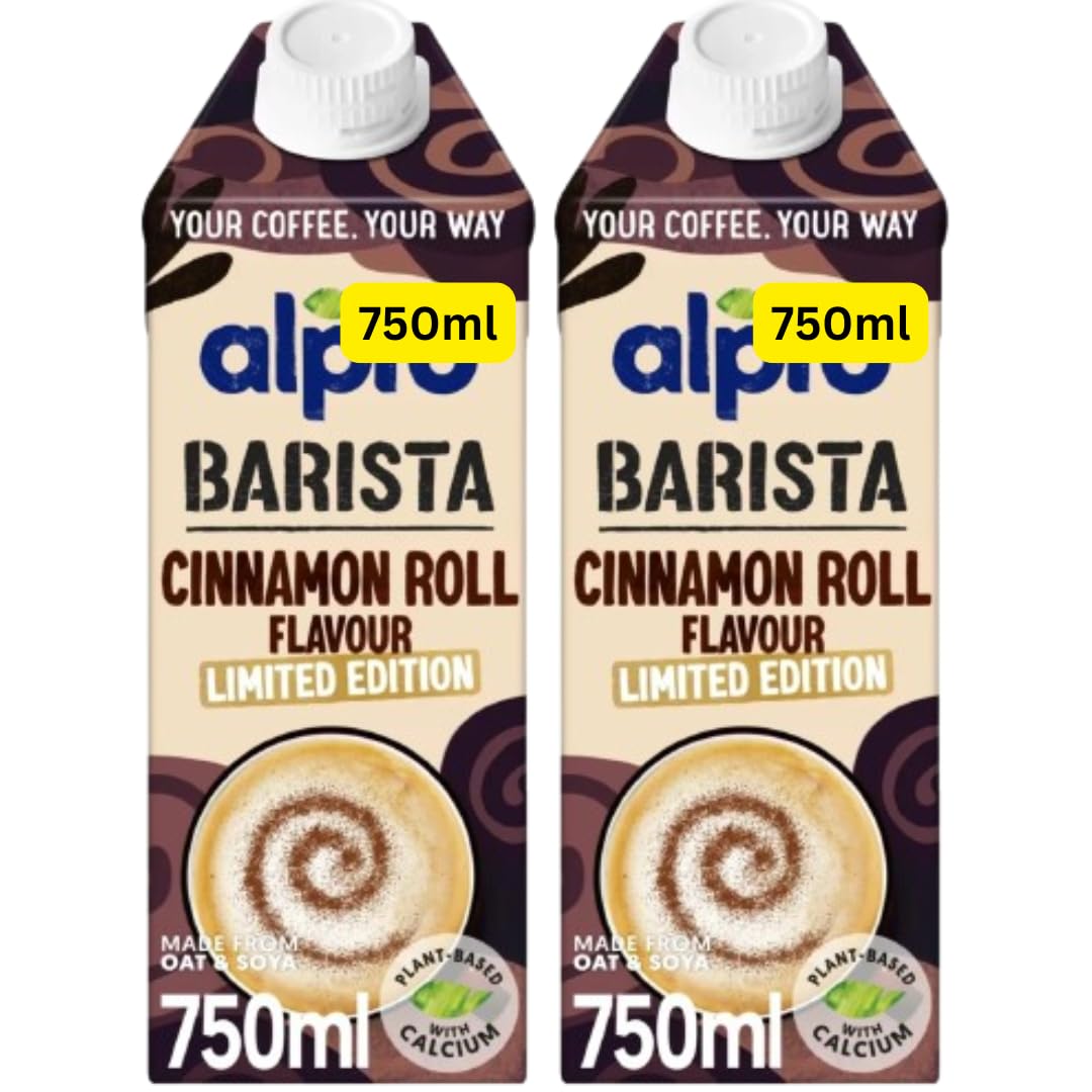 ALPRO Cinnamon Roll Chilled Dairy Alternative Drink Oat & Soya 750ml (2x750ml)