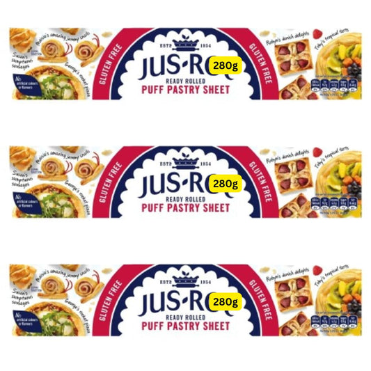 Jus-rol Puff Pastry Sheet 280g Gluten Free Ready Rolled (3x280g)