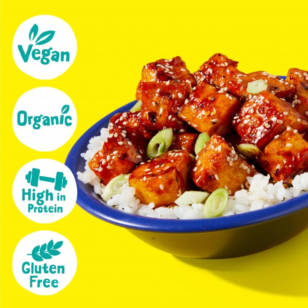 Tofoo Org Tofu Extra Firm - Handmade in Yorkshire from GM Free Soy bean, Gluten Free, Great Taste Award (3x450g)