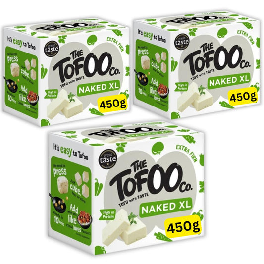 Tofoo Org Tofu Extra Firm - Handmade in Yorkshire from GM Free Soy bean, Gluten Free, Great Taste Award (3x450g)