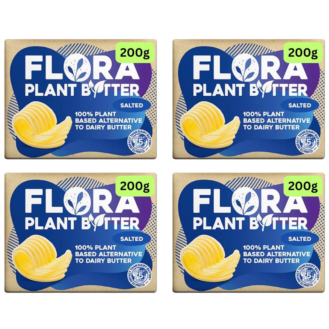 Flora Plant Butter Block Vegan Butter Alternative 200g (4x200g)