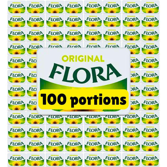 Flora spread - Vegan butter spreadable mini portions (100 x 10g)